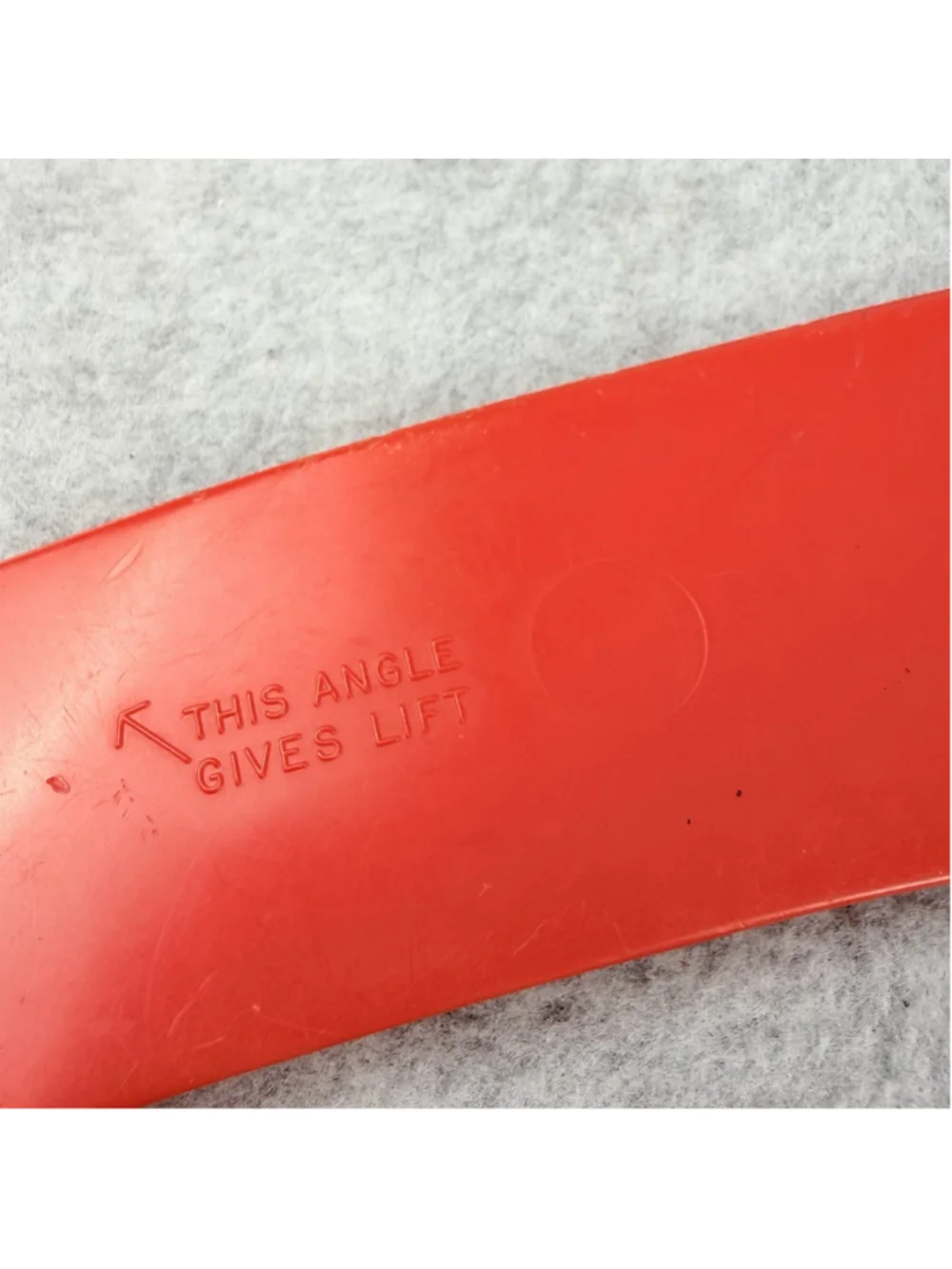 Vintage 1965 ~ Wham-O Aussie Boomerang ~ Original Red w/Black & White